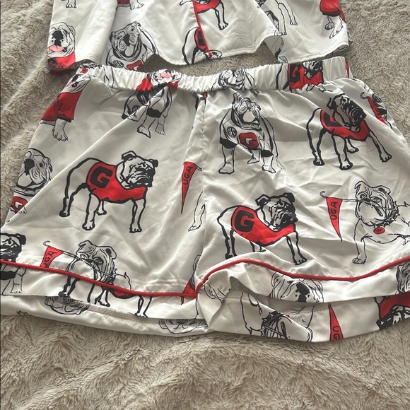 NWOT Women's University of Georgia UGA Print Pajama Set - Picture 4 of 8